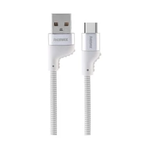 Remax USB Male to Type-C 1 Meter White Data Cable # RC-108a