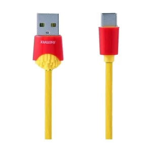 Remax USB Male to Type-C Yellow 1 Meter Data Cable #RC-114a