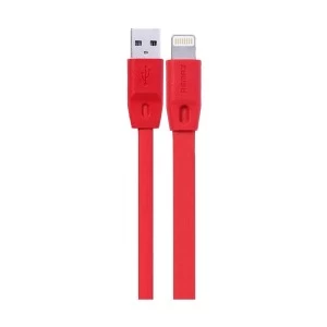 Remax USB Male to Lightning Red 1 Meter Data Cable #RC-001i
