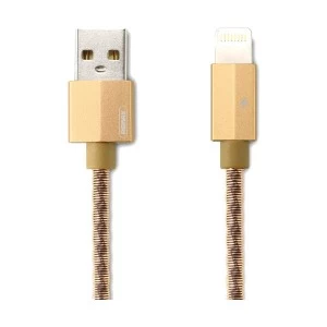 REMAX USB Male to Lightning Gold 1 Meter Data Cable #RC-110i