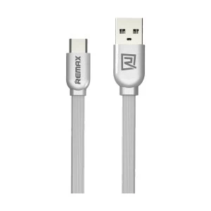USB Male to Type-C, 1 Meter, Silver Data Cable