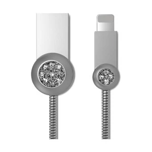 REMAX USB Male to Lightning Silver 1 Meter Data Cable #RC-085i