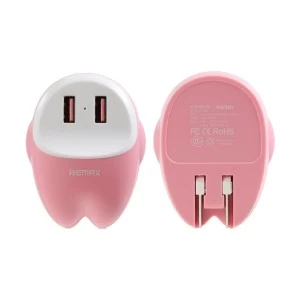 REMAX RP-U26 UK EVA Series Pink Charger / Charging Adapter