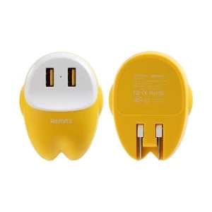 Remax RP-U26 UK EVA Series Yellow Charger / Charging Adapter