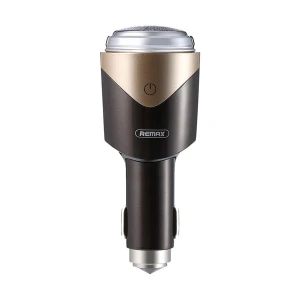 REMAX RT-SP01 3 in 1 Coffee Gold Smart Car Charger, Safety Hammer & Shaver