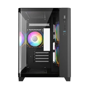 Revenger Air Tank Mini Mid Tower Black (Tempered Glass Window) Micro-ATX Gaming Desktop Case