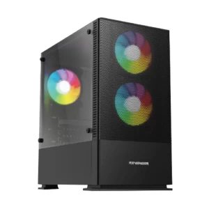 Revenger B701 Mesh RGB Mid Tower Black Micro-ATX Gaming Desktop Casing