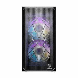 Revenger BULLET Mesh RGB Mini Tower Black Micro-ATX Gaming Desktop Casing