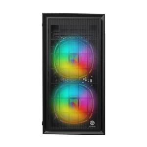 Revenger FIRE Mesh RGB Mini Tower Black Micro-ATX Gaming Desktop Casing