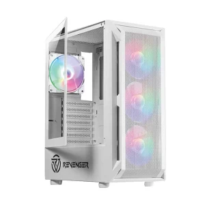 Revenger JETFIRE 2 RGB Mid Tower White ATX Gaming Desktop Casing