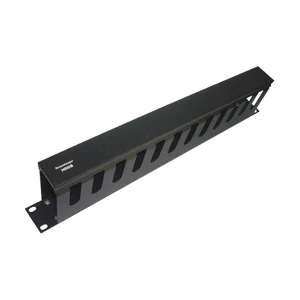 Rosenberger 1U Black METAl Cable Manager #CP42-231-01