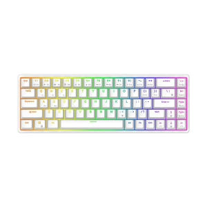 Royal Kludge RK G68 Tri Mode RGB Hot Swap Blue Switch White Gaming Keyboard