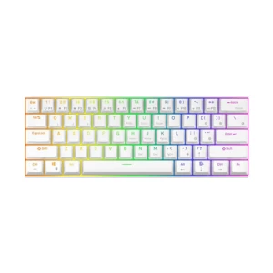 Royal Kludge RK G68 Tri Mode RGB Hot Swap Brown Switch White Gaming Keyboard