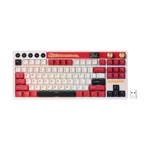 Royal Kludge RK M87 Tri Mode RGB Hot Swap (Cream Switch) Famicom Mechanical Gaming Keyboard