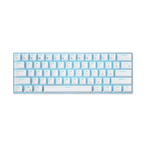 Royal Kludge RK61 Dual Mode RGB Hot Swap (Blue Switch) White Mechanical Gaming Keyboard