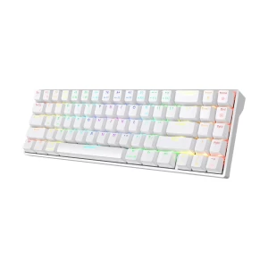 Royal Kludge RK71 Dual Mode RGB (Blue Switch) White Mechanical Gaming Keyboard