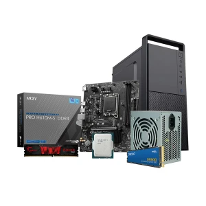 Ryans Home PC E568, 12th Gen Core i5 12400 16GB DDR4 RAM, 512GB SSD Regular Desktop PC (Without Monitor, KB and Mou)