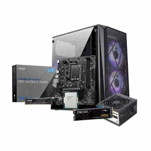 Ryans Home PC E568, 12th Gen Core i5 12400 16GB DDR4 RAM, 512GB SSD Regular Desktop PC (Without Monitor, KB and Mou)