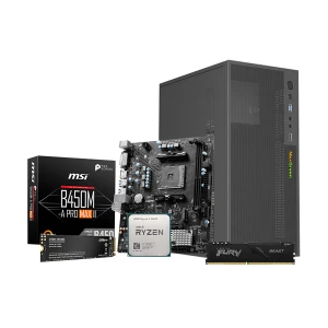 Ryans Office PC B585, AMD Ryzen 5 5600G 8GB DDR4 RAM, 512GB SSD Desktop PC (Without Monitor, KB and Mou)