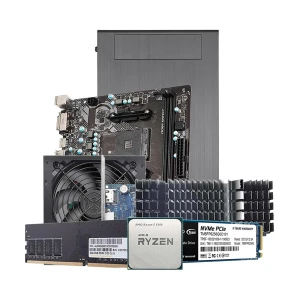 Ryans PC-G R5502G AMD Ryzen 5 5500 8GB RAM, 256GB PCIe SSD Gaming Casing Gaming PC