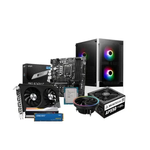 Ryans Professional PC GD570, 13th Gen Core i5 13400 4GB GPU, 16GB RAM Gaming Desktop PC (Without Monitor, KB and Mou)