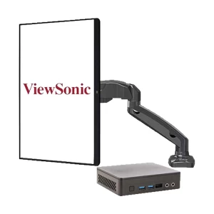 Ryans Terminal-H Intel NUC Single Terminal with Intel PQC N6005 NUC 128GB M.2, 4GB,ViewSonic TD2230 22 Inch FHD Touch Monitor with Single ARM Mount