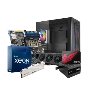 Ryans Workstation WE23X, Intel Xeon E-2334 16GB RAM, 1TB SSD Workstation Desktop PC (Without Monitor, KB and Mou)