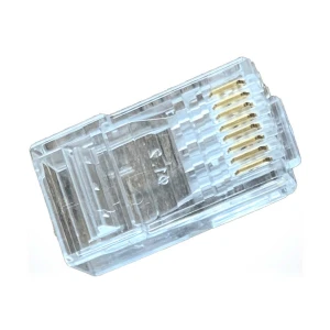 Safenet CAT-6 Unshielded 8P8C RJ45 Transparent Connector #36-3000WT-PT (Passthrough) (1 Box=50 Unit)