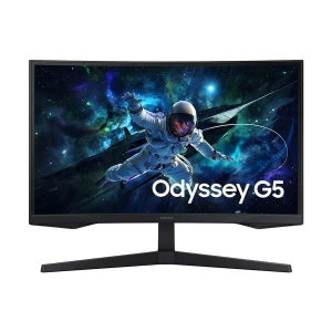 Samsung Odyssey G55C 27 Inch 2K QHD Display HDMI, DP Black Gaming Monitor