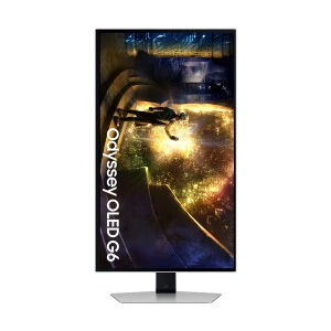 Samsung Odyssey QD-OLED G6 G61SD 27 Inch 2K QHD Display Dual HDMI, DP, USB Silver Gaming Monitor