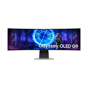 Samsung Odyssey QD-OLED G9 G95SD 49 Inch DQHD Display HDMI, Micro HDMI, DP, USB Type-C Silver Gaming Monitor