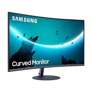 Samsung T55 27 Inch FHD LED Curved HDMI, DP, VGA, Monitor #C27T550FDW/LC27T550FDNXZA