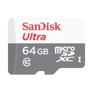 Sandisk Ultra 64GB MicroSD UHS-I Class 10 Memory Card #SDSQUNR-064G-GN3MN