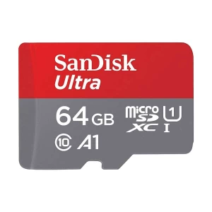 SanDisk Ultra SQUAR 64GB MicroSDXC UHS-I U1 Class 10 A1 Memory Card #SDSQUAR-064G-GN6MN