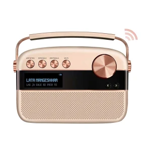 Saregama Carvaan 2.0 Gold (Harman Kardon) (WiFi) - Hindi - (5000 Song, Radio, Bluetooth, Aux, USB) Rose Gold Portable Music Player (No Warranty)