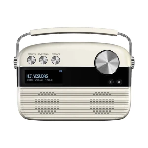Saregama Carvaan - Malayalam - (5000 Song, Radio, Bluetooth, Aux) Porcelain White Portable Music Player (No Warranty)