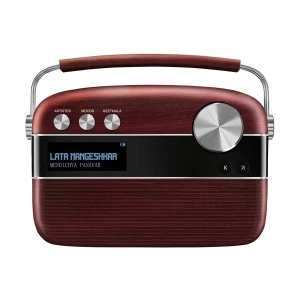 Saregama Carvaan - Marathi - (5000 Song, Radio, Bluetooth, Aux) Cherrywood Red Portable Music Player (No Warranty)