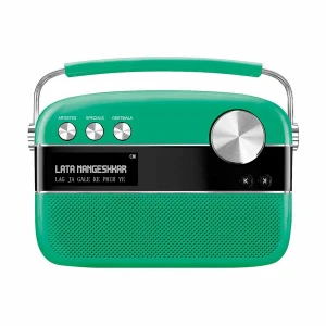 Saregama Carvaan Premium - Hindi - (5000 Song, Radio, Bluetooth, Aux) Forest Green Portable Music Player (No Warranty)