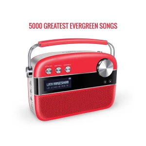 Saregama Carvaan Premium - Pop Colour Hindi - (5000 Song, Radio, Bluetooth, USB, Aux) Coral Pink Portable Music Player (No Warranty)