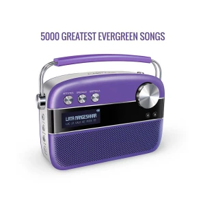 Saregama Carvaan Premium - Pop Colour Hindi - (5000 Song, Radio, Bluetooth, USB, Aux) Orchid Purple Portable Music Player (No Warranty)
