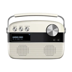 Saregama Carvaan - Punjabi - (5000 Song, Radio, Bluetooth, Aux) Porcelain White Portable Music Player (No Warranty)