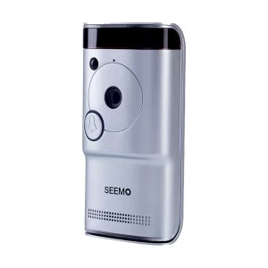 Seemo Home Security Smart Video Door Bell (Silver) - (Device Only- Subscription Not Included)