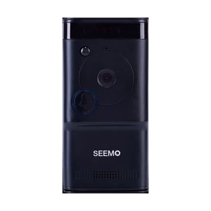 Seemo Home Security Smart Video Doorbell (Black) - (Device Only, Subscription Not Included)