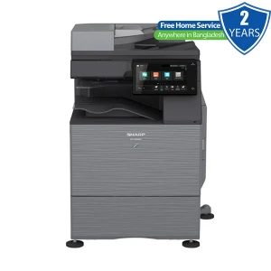 Sharp BP-50M55 Multifunction Monochrome Photocopier (55ppm, Auto Duplex, LAN) with Extra Cassette & Principal Trolley- Two Years Free Home Service Anywhere in Bangladesh