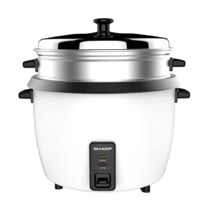 Sharp KS-H188G-W3 SNKR 1.8L White Rice Cooker with Food Steamer