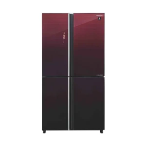 Sharp SJ-VX88PG-RD 639L Red 4-Door Refrigerator
