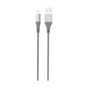 Silicon Power USB Male to Lightning Male, 1 Meter, Gray Charging & Data Cable # SP1M0ASYLK30AL1G (LK30AL)