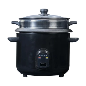 Singer 28STEAMCHEF-MSGL-BLK 2.8L Black Rice Cooker #SRRC-28STEAMCHEF-MSGL-BLK