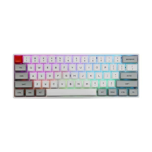 SKYLOONG SK61 White Hot Swap Wired (Blue Switch) RGB Mechanical Gaming Keyboard
