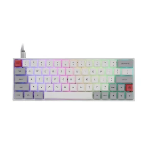 SKYLOONG SK64S Dual Mode White Hot Swap (Brown Switch) RGB Mechanical Gaming Keyboard
